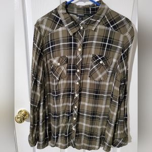 Torrid Button-Down Long Sleeve Shirt